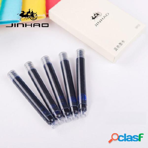 10pcs jinhao 450 fountain pen black blue ink cartridges