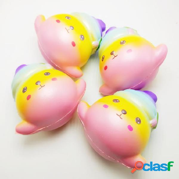 10pcs kawaii squishy 11.5*11cm poo ice cream pu toy,slow