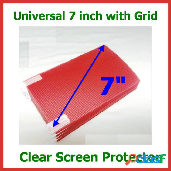 10pcs universal 7 inch clear screen protector protective