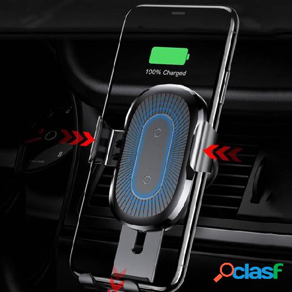 10w qi wireless charger car mount holder quick charge fast