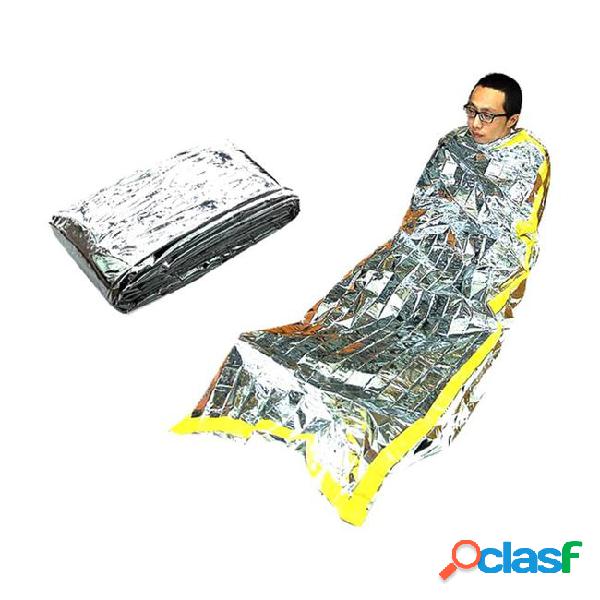 1*2m outdoor camping waterproof sleeping foil bag emergency