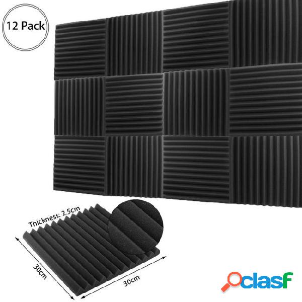 12pcs fireproof acoustic foam soundproof board studio sound