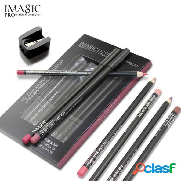 12pcs/set lipliner pencil imagic lip makeup fashion