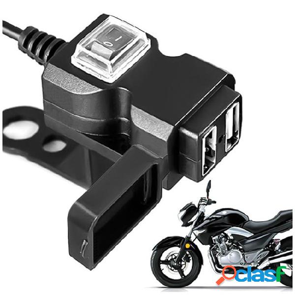 12v-24v dual usb port waterproof motorbike motorcycle