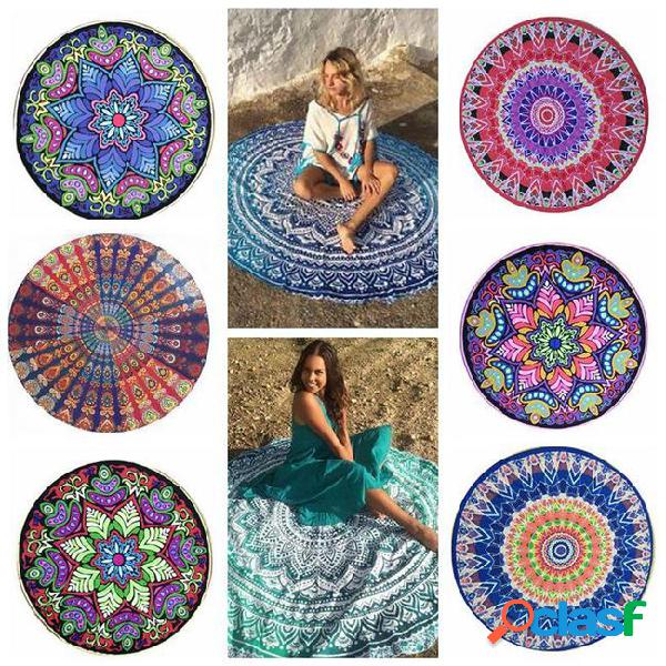 13 styles 150*150cm round beach towel bohemia style beach