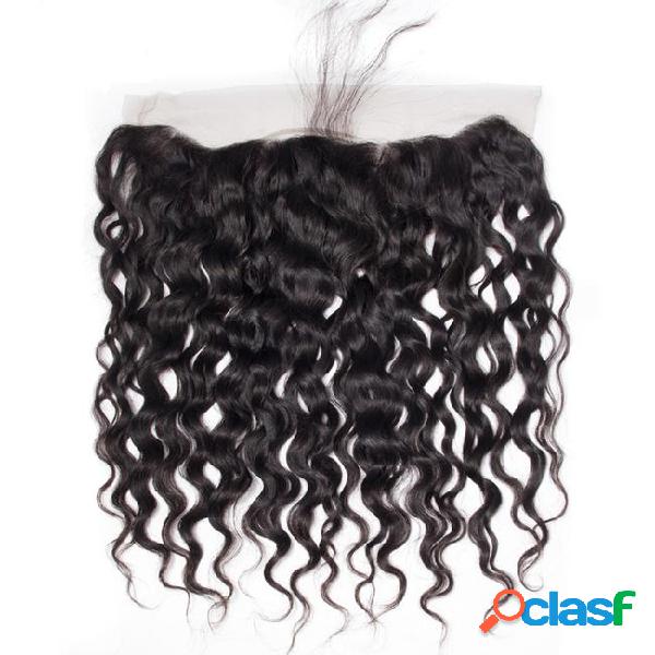 13x4 full lace frontal water wave 100% virgin human hair 8a