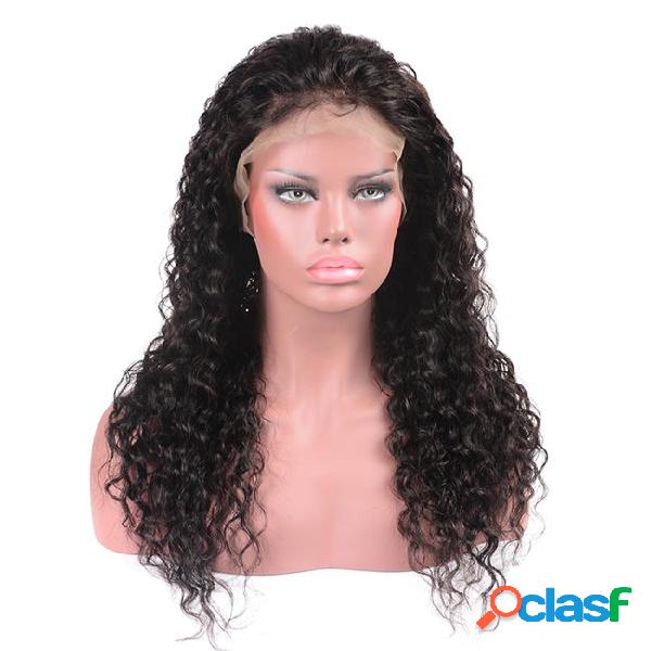 13x6 brazilian remy 150% density water wave lace front human