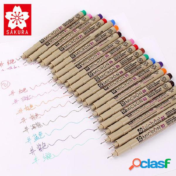 14pcs/set 14colour sakura pigma micron 05 /0.45 mm colour