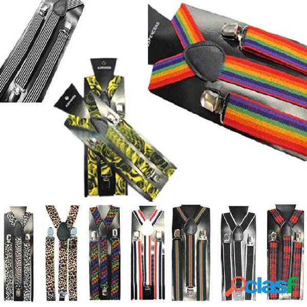 15 style 2.5*100cm unisex skinny thin slim suspenders