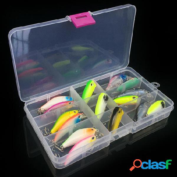 15pcs/1box 4.03-4.1g minnow popper plastic hard baits &