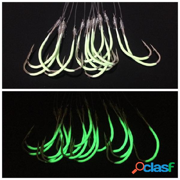 15pcs/pack no.26/28 lures luminous fishing hooks (with