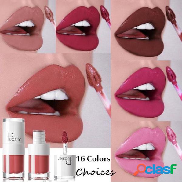 16 colors pudaier matte lip glaze lasting moisturizing