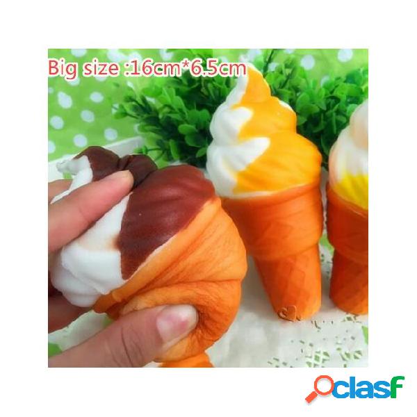 16cm 3d jumbo rare squishy charm ice cream phone straps