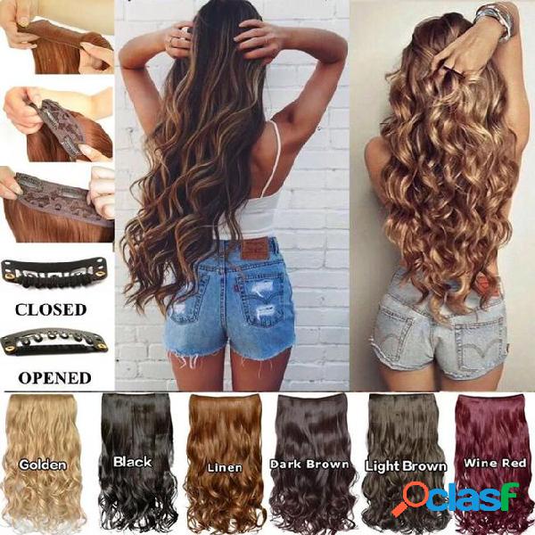 16inch 80g with 5clips synthetic hair high temprature fiber