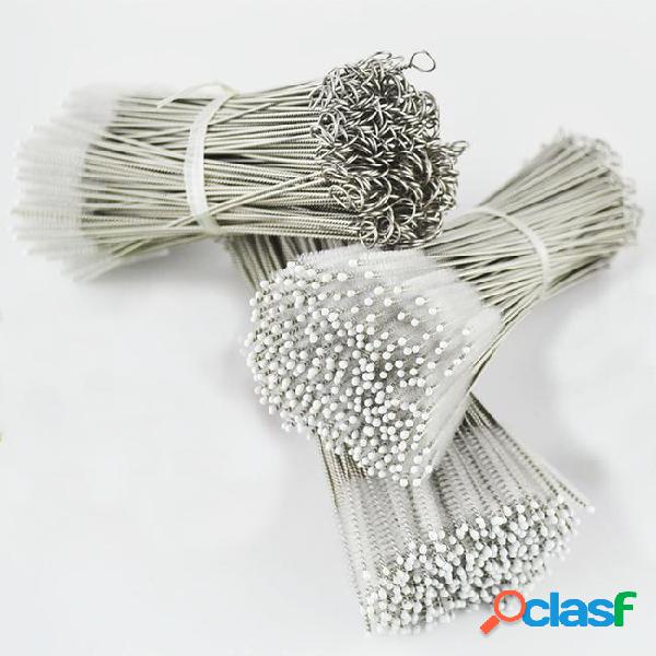 17cm stainless steel wire straw cleaner cleaning brush