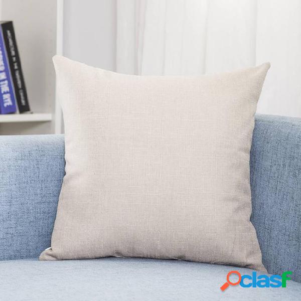 18 x 18" decorative cotton linen throw pillow cover cushion
