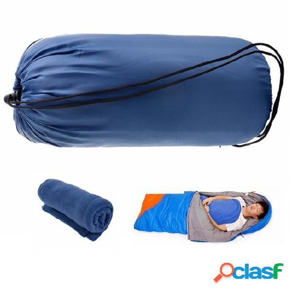 180*80cm portable outdoor camping sleeping bag fleece