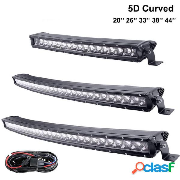 180w 210w curved led light bar single row for off road 4x4