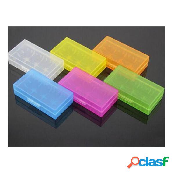 18650 18350 battery portable plastic clear cases/clear