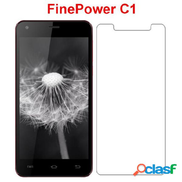 1pc 2pcs glass for finepower c1 phone film clear glass