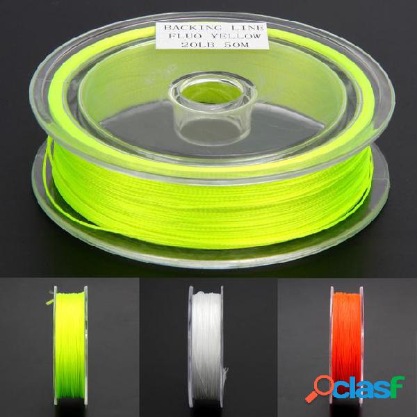 1pc 3 colors 50m backing line 20lb 54.7yards braided line