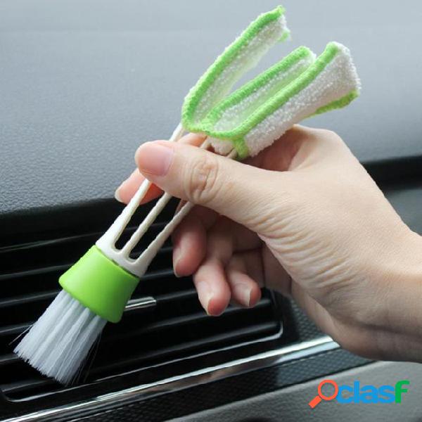 1pc car cleaning brush double ended car air vent slit