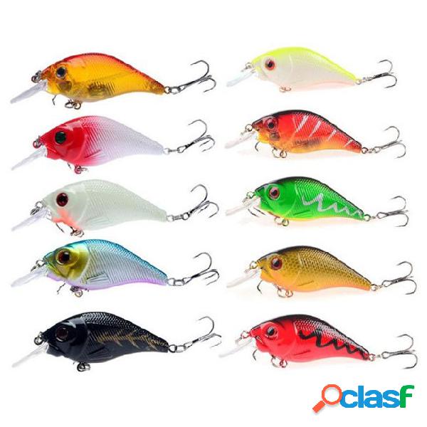 1pcs 10-color 7.5cm 11.2g crank plastic hard baits & lures