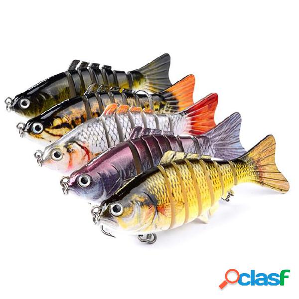 1pcs 5-color 10cm 15.5g multi-section fish plastic hard