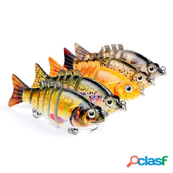 1pcs 5-color 9cm 11g multi-section fish plastic hard baits &