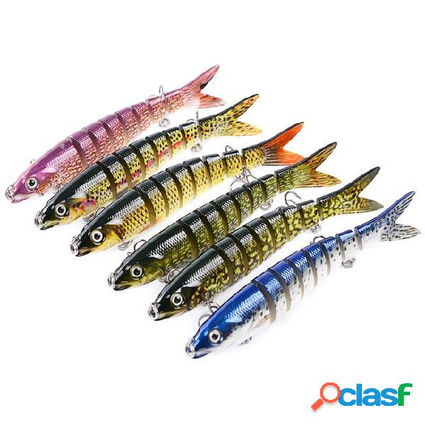 1pcs 6-color 13.5cm 19g multi-section fish plastic hard