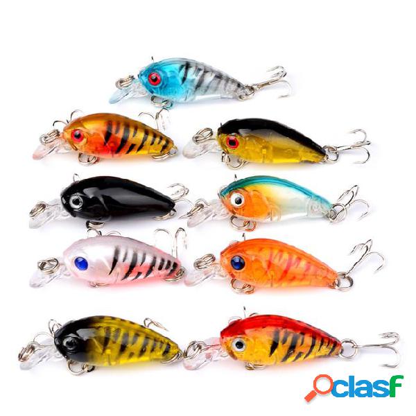 1pcs 9-color 4.5cm 4g crank plastic hard baits & lures