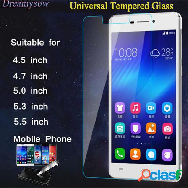 2.5d 0.3mm universal titanium tempered glass film for 4.5