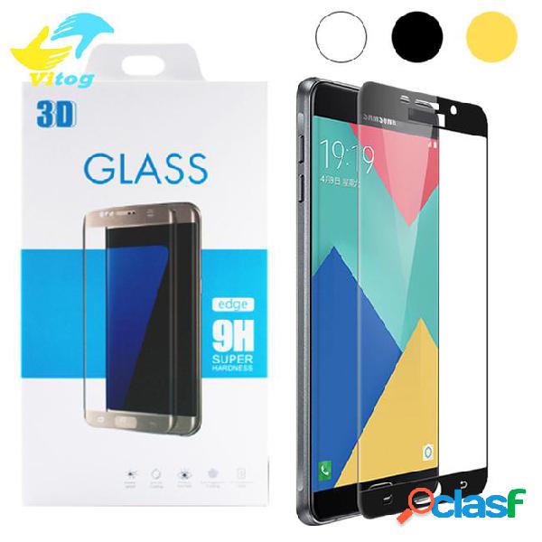 2.5d 9h colorful full cover tempered glass for p9 samsung