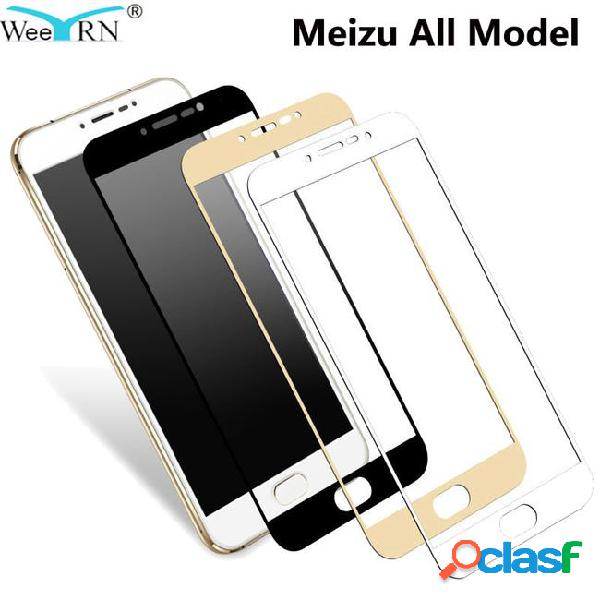 2.5d full cover screen protector tempered glass meizu m5