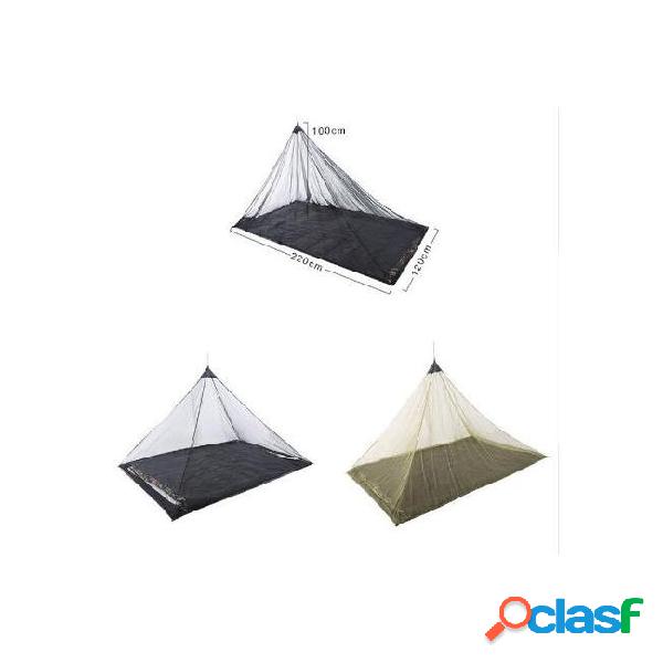 2 colors 2.2*1.2m single layer gauze mosquito net tents
