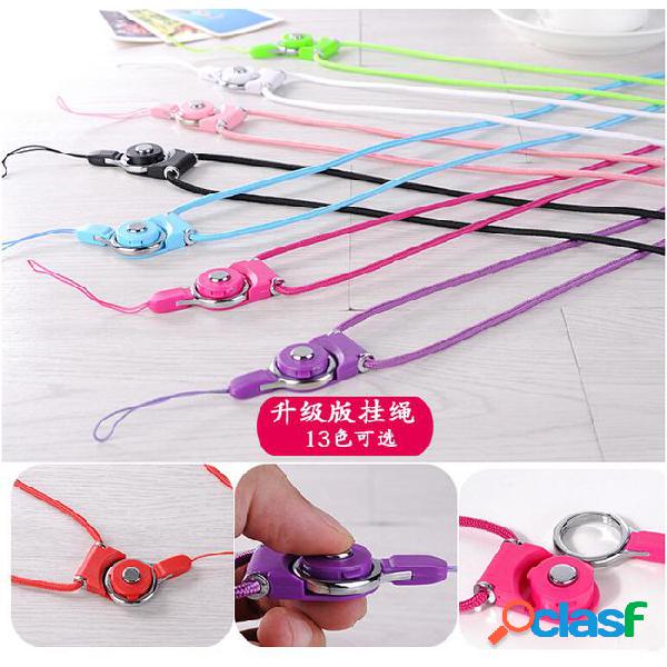 2 in 1 function lanyard sling finger ring for cell phone