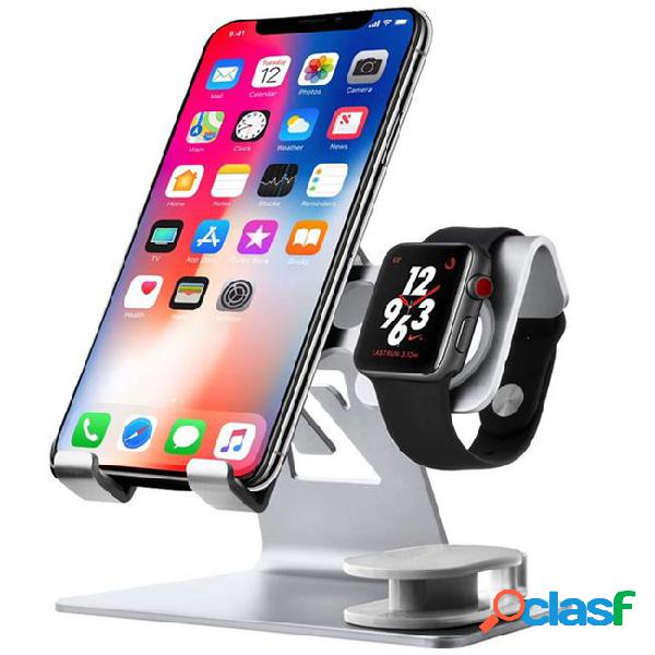 2 in 1 universal cell phone stand and apple iwatch charging
