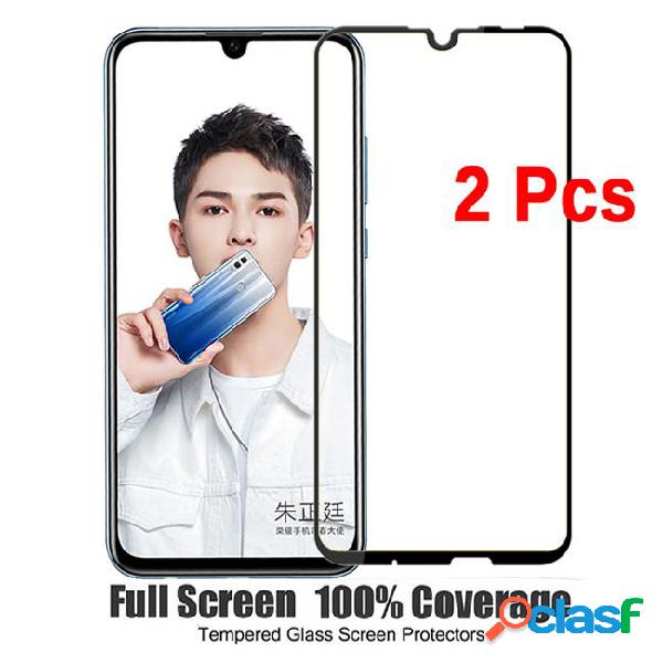 2 pcs full cover on honor 10 lite tempered glass 9h