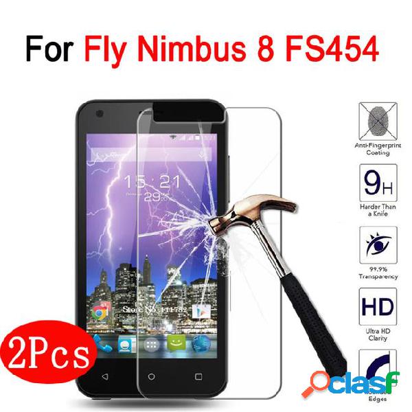 2 pcs screen protector for fly nimbus 8 fs454 tempered glass