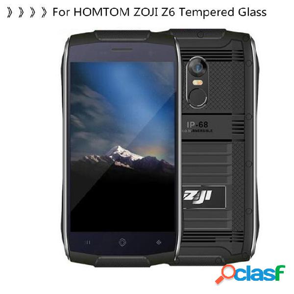 2 pcs/lot screen protector glass phone for homtom zoji z6