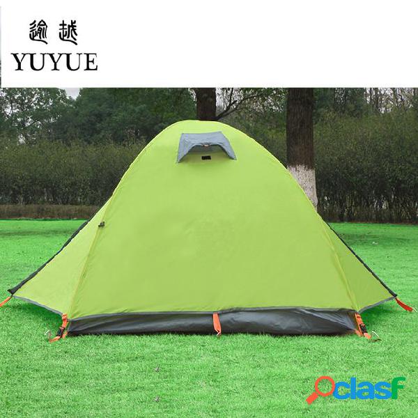 2 person double layers waterproof tourist tent with b3 gauze
