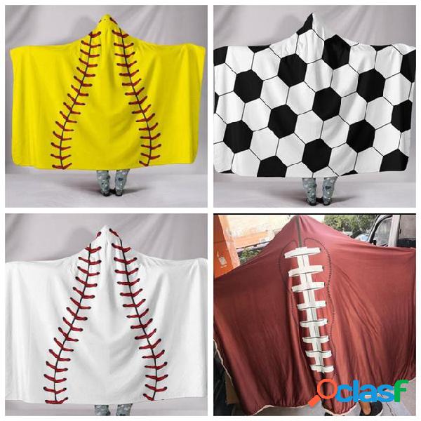 200*150cm baseball football sherpa towel softball blanket