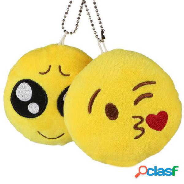 200pcs cute creative emoji soft stuffed plush toy round