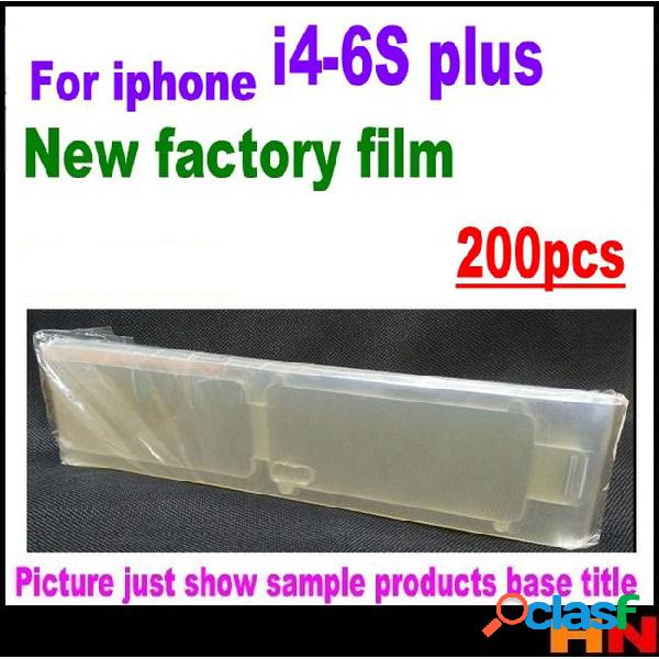 200pcs front protective film factory film for iphone 4 4s 5