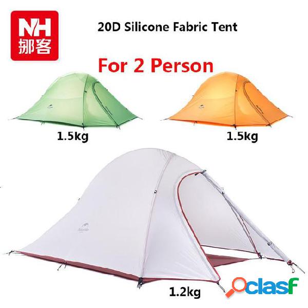 2015 new fashion only 1.24kg 2 person tent 20d silicone