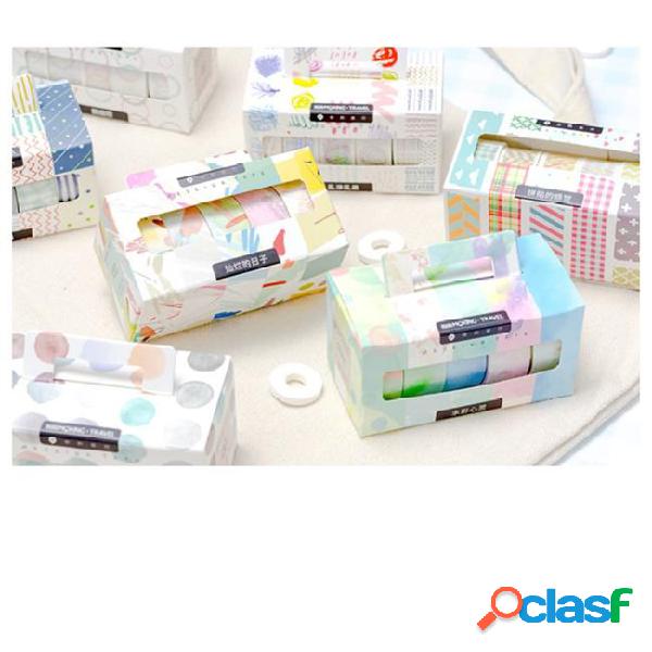 2016 8 set/lot 15mm decoration washi tapes water color