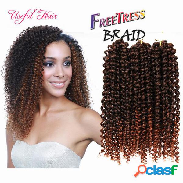 2017 curly braids synthetic crochet braids hair 10inch jerry