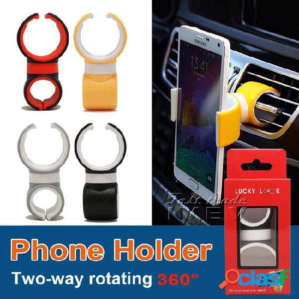 2017 double c type car air vent mobile phone holder