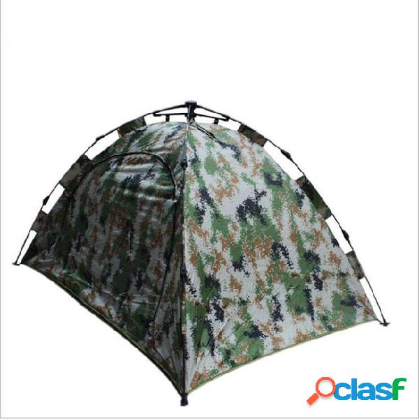 2017 double layer camo quick automatic opening camping tents