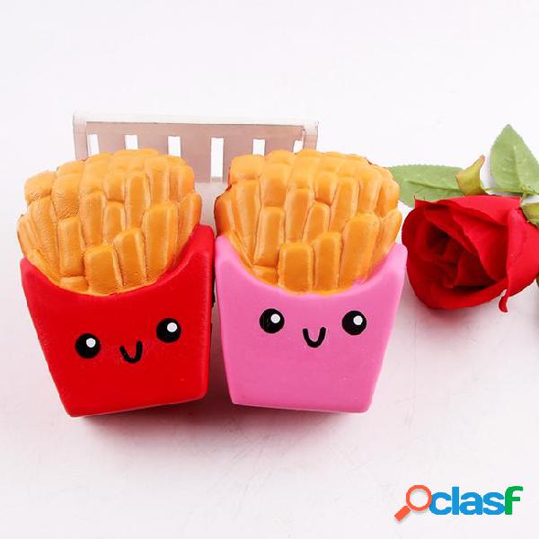 2017 new arrival jumbo 12cm kawaii cute french fries soft